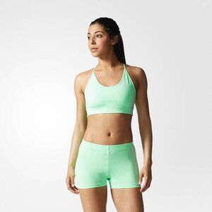 NWOT Adidas Green Sports Bra & Shorts 2 Piece Set